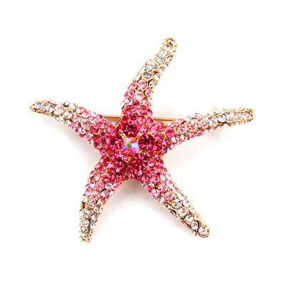 WYBU Cea mai nouă broșă de stea de mare Cadouri pentru femei Bling strass Charm Broșă Hijab Ace haine Bijuterii Ace Broșă de lux