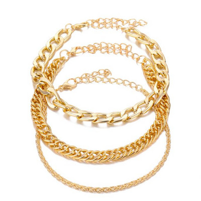 DIEZI 2021, nou, epocă, simplă, culoare aurie, cu lanț de zale cu șarpe, gleznă, femei, fete, picior boem, gleznă, brățară, bijuterii de plajă