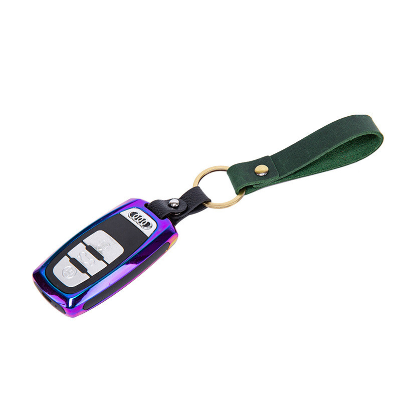 Lanț de chei din piele PU, frânghie împletită, snur lat din piele, bricolaj, geantă, brelocuri, pentru mașină, pentru bărbați, femei, brelocuri