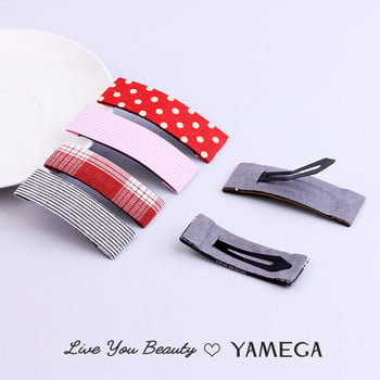 Simple Wave Point υφάσματος φουρκέτες BB Hair Clips Chambray Barrette καρό κεφαλή για γυναίκες Αξεσουάρ κεφαλής για κορίτσια Κοσμήματα