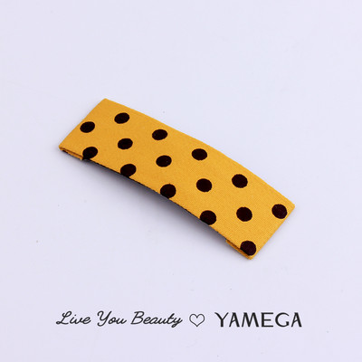 Agrafe de păr din stofă cu punct de undă simplu BB Clips de păr Chambray Barrette Plaid Piese pentru cap pentru femei fete Accesorii pentru toaletă Bijuterii