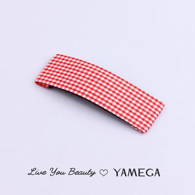 Agrafe de păr din stofă cu punct de undă simplu BB Clips de păr Chambray Barrette Plaid Piese pentru cap pentru femei fete Accesorii pentru toaletă Bijuterii