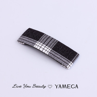 Agrafe de păr din stofă cu punct de undă simplu BB Clips de păr Chambray Barrette Plaid Piese pentru cap pentru femei fete Accesorii pentru toaletă Bijuterii