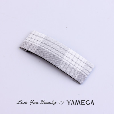 Agrafe de păr din stofă cu punct de undă simplu BB Clips de păr Chambray Barrette Plaid Piese pentru cap pentru femei fete Accesorii pentru toaletă Bijuterii