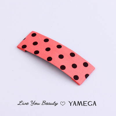 Agrafe de păr din stofă cu punct de undă simplu BB Clips de păr Chambray Barrette Plaid Piese pentru cap pentru femei fete Accesorii pentru toaletă Bijuterii