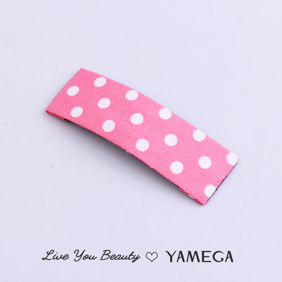 Agrafe de păr din stofă cu punct de undă simplu BB Clips de păr Chambray Barrette Plaid Piese pentru cap pentru femei fete Accesorii pentru toaletă Bijuterii