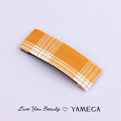 Agrafe de păr din stofă cu punct de undă simplu BB Clips de păr Chambray Barrette Plaid Piese pentru cap pentru femei fete Accesorii pentru toaletă Bijuterii