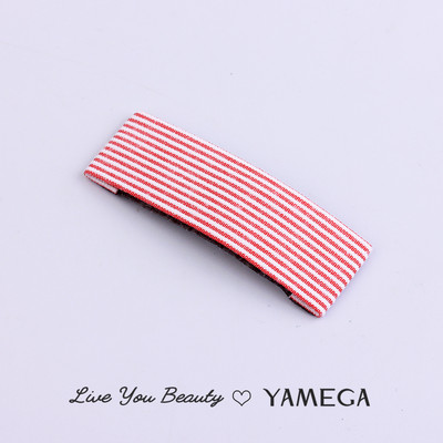 Agrafe de păr din stofă cu punct de undă simplu BB Clips de păr Chambray Barrette Plaid Piese pentru cap pentru femei fete Accesorii pentru toaletă Bijuterii