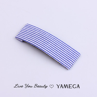 Agrafe de păr din stofă cu punct de undă simplu BB Clips de păr Chambray Barrette Plaid Piese pentru cap pentru femei fete Accesorii pentru toaletă Bijuterii