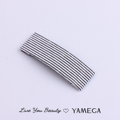 Agrafe de păr din stofă cu punct de undă simplu BB Clips de păr Chambray Barrette Plaid Piese pentru cap pentru femei fete Accesorii pentru toaletă Bijuterii