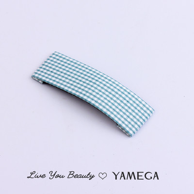 Agrafe de păr din stofă cu punct de undă simplu BB Clips de păr Chambray Barrette Plaid Piese pentru cap pentru femei fete Accesorii pentru toaletă Bijuterii