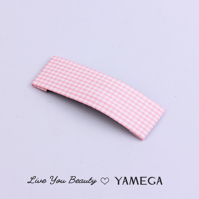 Agrafe de păr din stofă cu punct de undă simplu BB Clips de păr Chambray Barrette Plaid Piese pentru cap pentru femei fete Accesorii pentru toaletă Bijuterii