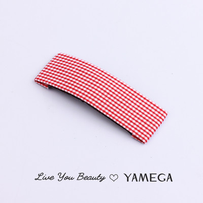 Agrafe de păr din stofă cu punct de undă simplu BB Clips de păr Chambray Barrette Plaid Piese pentru cap pentru femei fete Accesorii pentru toaletă Bijuterii