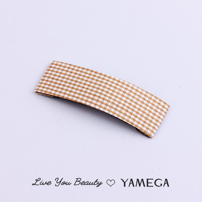 Agrafe de păr din stofă cu punct de undă simplu BB Clips de păr Chambray Barrette Plaid Piese pentru cap pentru femei fete Accesorii pentru toaletă Bijuterii