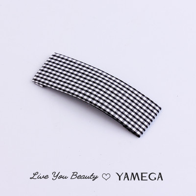 Agrafe de păr din stofă cu punct de undă simplu BB Clips de păr Chambray Barrette Plaid Piese pentru cap pentru femei fete Accesorii pentru toaletă Bijuterii