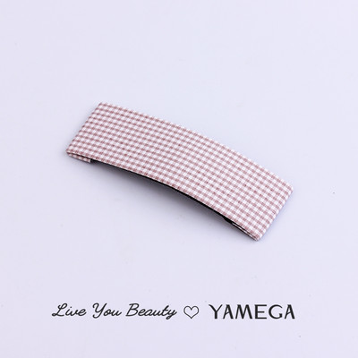 Agrafe de păr din stofă cu punct de undă simplu BB Clips de păr Chambray Barrette Plaid Piese pentru cap pentru femei fete Accesorii pentru toaletă Bijuterii