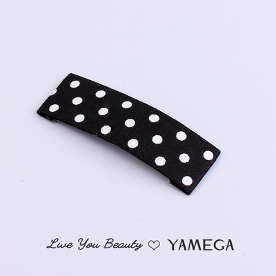 Agrafe de păr din stofă cu punct de undă simplu BB Clips de păr Chambray Barrette Plaid Piese pentru cap pentru femei fete Accesorii pentru toaletă Bijuterii