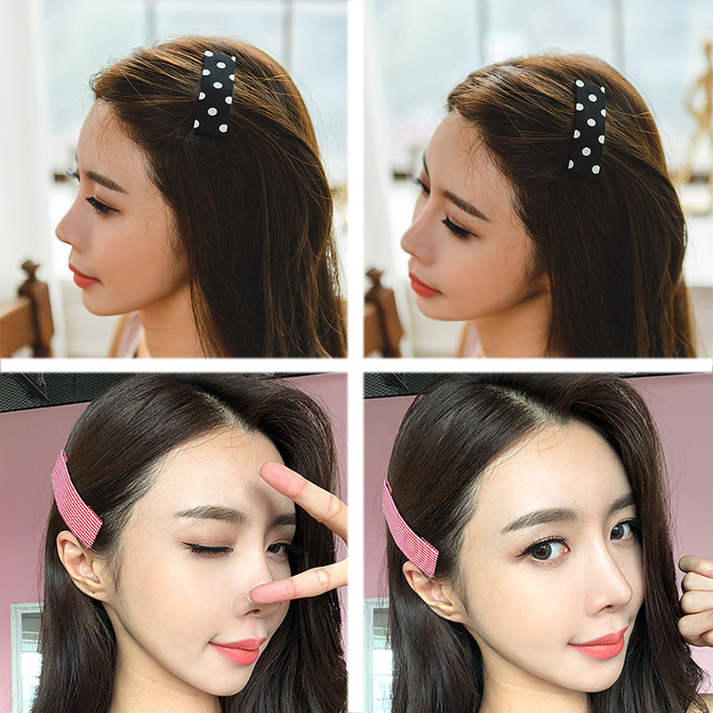 Agrafe de păr din stofă cu punct de undă simplu BB Clips de păr Chambray Barrette Plaid Piese pentru cap pentru femei fete Accesorii pentru toaletă Bijuterii