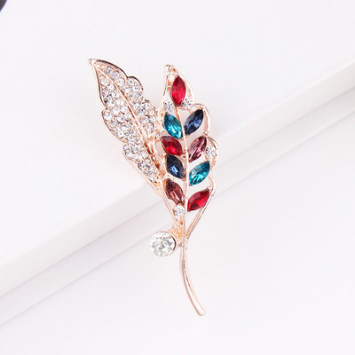 TODOX 6 culori disponibile Clasic rafinat feminin auriu strălucitor broșe de cristal strălucitor Pin pentru buchete de nuntă pentru femei