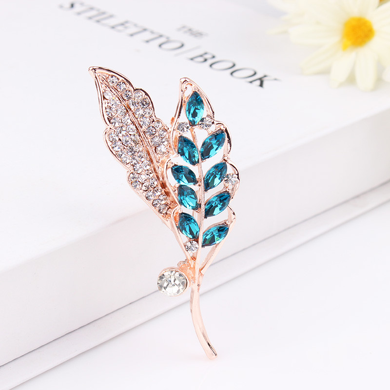 TODOX 6 culori disponibile Clasic rafinat feminin auriu strălucitor broșe de cristal strălucitor Pin pentru buchete de nuntă pentru femei