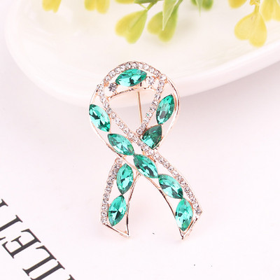 TODOX femei sănătate frumusețe culoare cristal broșă roz panglică ziua modă rafinat ace accesoriu de îmbrăcăminte activitate nou