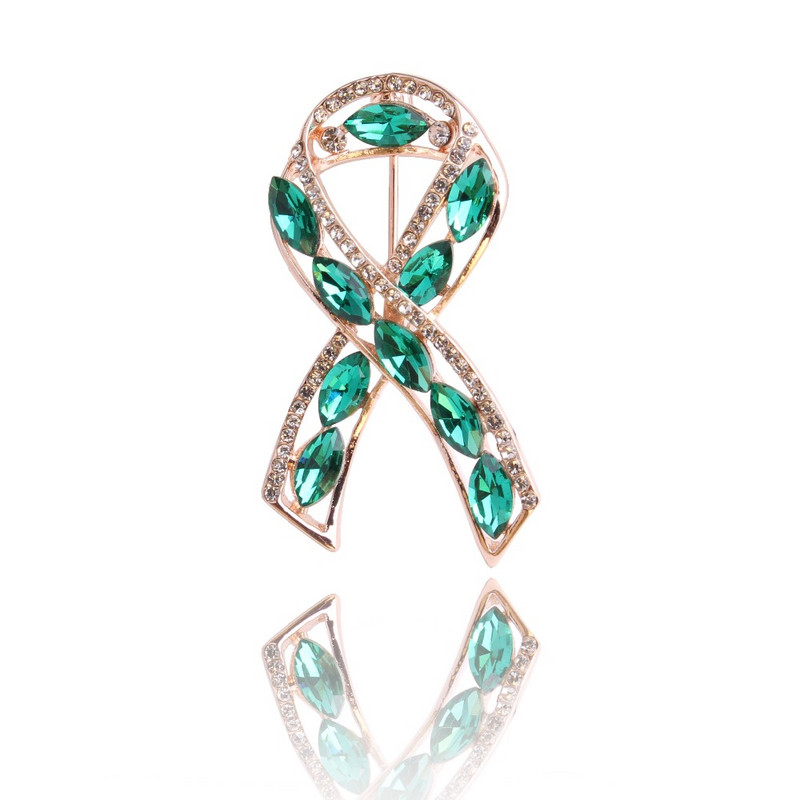 TODOX femei sănătate frumusețe culoare cristal broșă roz panglică ziua modă rafinat ace accesoriu de îmbrăcăminte activitate nou