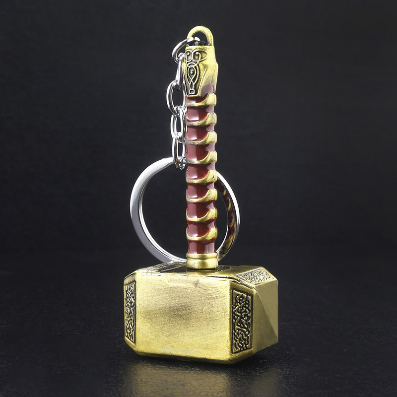Noi fani ai filmului Thor Hammer Breloc metal Bărbați Femei Accesorii Breloc mașină 2021