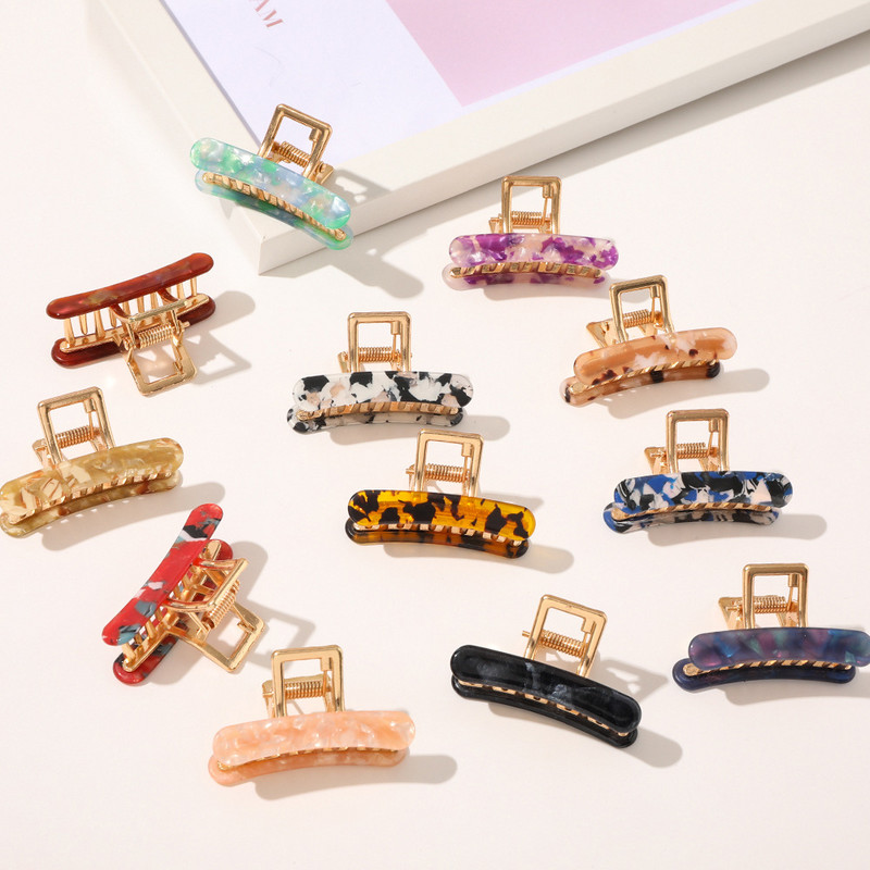 Acetátové sponky do vlasov, sponky do vlasov pre ženy a dievčatá, kórejské sponky, elegantné sponky, pazúry, sponky do vlasov s krabím vzorom, stylingový nástroj, vlasové doplnky