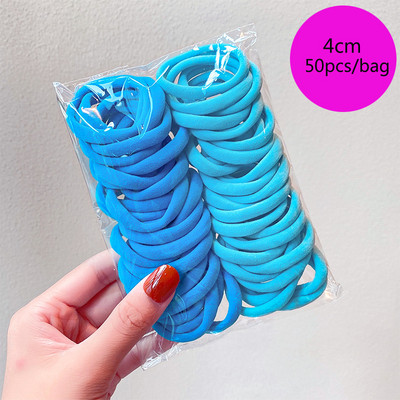 25/100db/Szett Rugalmas Hajpántok Lányok Hajkiegészítők Csomag Színes Nylon Fejpánt Gyerek Lófarok Tartó Haj Scrunchis Kötél