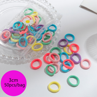 25/100db/Szett Rugalmas Hajpántok Lányok Hajkiegészítők Csomag Színes Nylon Fejpánt Gyerek Lófarok Tartó Haj Scrunchis Kötél
