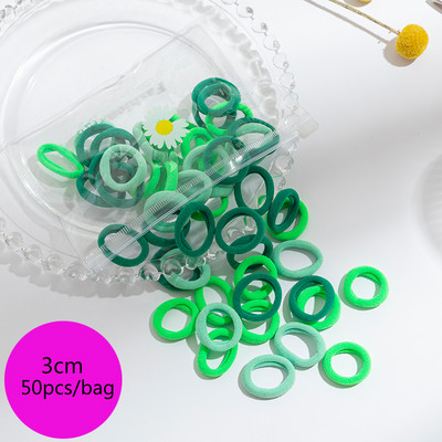 25/100db/Szett Rugalmas Hajpántok Lányok Hajkiegészítők Csomag Színes Nylon Fejpánt Gyerek Lófarok Tartó Haj Scrunchis Kötél