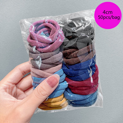 25/100db/Szett Rugalmas Hajpántok Lányok Hajkiegészítők Csomag Színes Nylon Fejpánt Gyerek Lófarok Tartó Haj Scrunchis Kötél