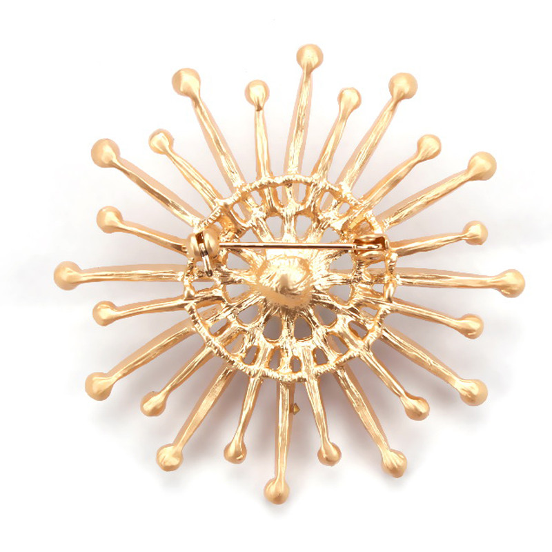 Broșe și ace de bijuterii de modă Starburst de înaltă calitate, marca WEIMANJINGDIAN, cu strasuri de cristal și imitație de perlă