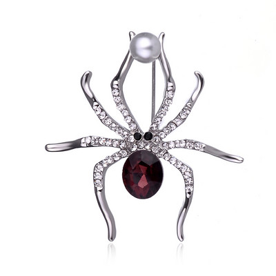 TODOX broșă modă din aliaj de zinc cristal rafinat perla păianjen ace insecte accesoriu de îmbrăcăminte petrecere de activitate noi cadouri de ziua de naștere