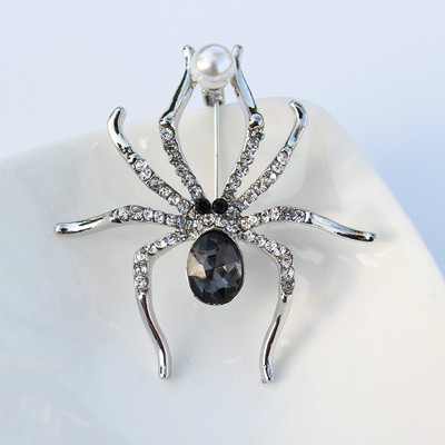 TODOX broșă modă din aliaj de zinc cristal rafinat perla păianjen ace insecte accesoriu de îmbrăcăminte petrecere de activitate noi cadouri de ziua de naștere