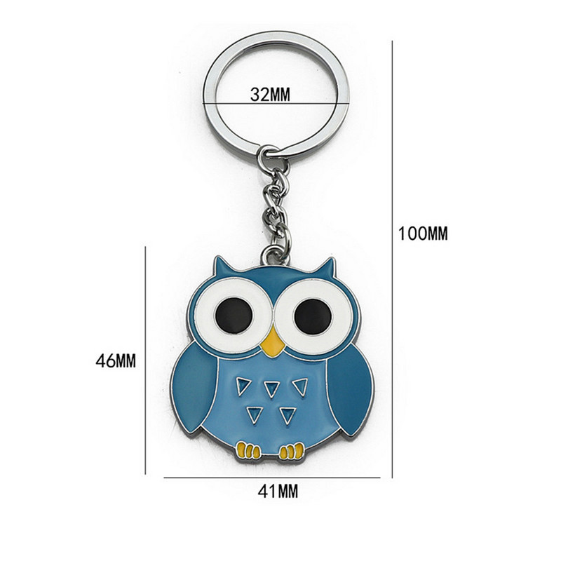 Noi brelocuri drăguțe cu bufniță Charms Cartoon Unisex Breloc Cadou Femei Ornamente Poșete pentru mașină Accesorii pandantiv