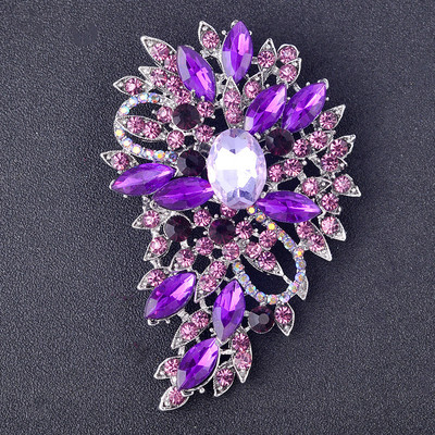 Peen mood lille kroonlehtede kristallist kivist tsirkoonist pross naiste romantiline elegantne võlu peo äriehted