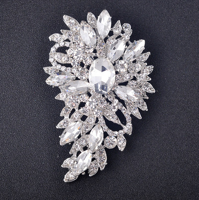 Peen mood lille kroonlehtede kristallist kivist tsirkoonist pross naiste romantiline elegantne võlu peo äriehted