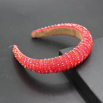 Nova bijela luksuzna ručno izrađena sjajna puna mala biserna kristalna traka za glavu s cvjetnim perlama, dodaci za kosu, svadbena pokrivala735