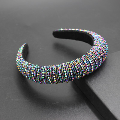 Nova bijela luksuzna ručno izrađena sjajna puna mala biserna kristalna traka za glavu s cvjetnim perlama, dodaci za kosu, svadbena pokrivala735