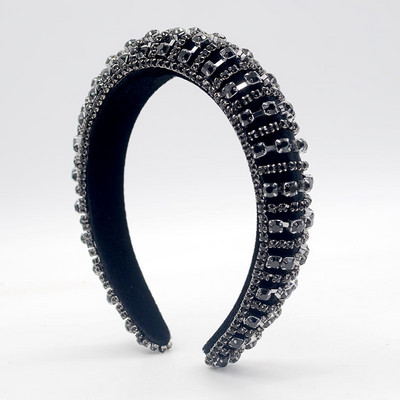 Bentite baroc căptușite superbe Boho Bentițe de păr de cristal de lux pentru femei Tiara cu strasuri Bling Accesorii pentru păr959