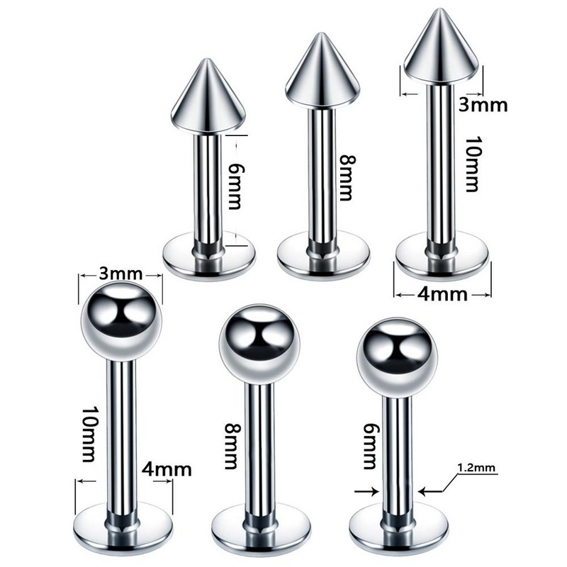 40 ΤΕΜ. Χειρουργικό Ατσάλινο Κόσμημα Περσικό Σώμα Παρτίδα Μύτη Δαχτυλίδι Γλώσσα Μπάρα Παρτίδα Σετ τρυπήματος Labret Σετ Πέταλο Πέταλο Δαχτυλίδι Παρτίδα