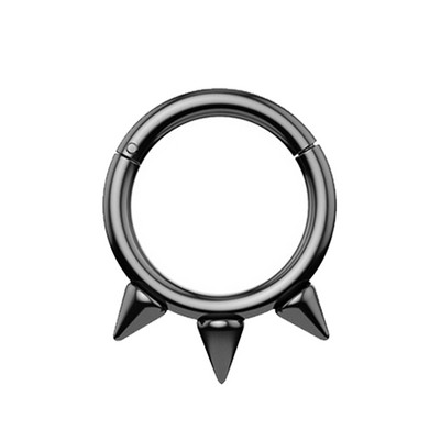 1 buc Inel pentru nas din oțel chirurgical Piercing pentru sept segment cu balamale Cercei pentru cartilajul urechii cu cerc Helix Bijuterii pentru corp de culoare argintie