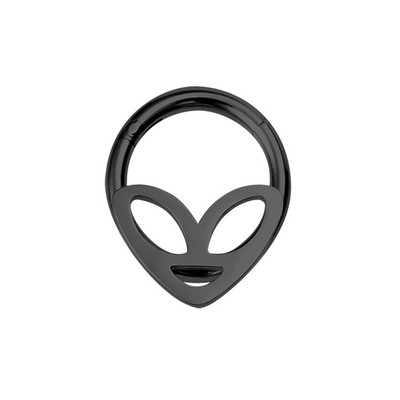 1 buc Inel pentru nas din oțel chirurgical Piercing pentru sept segment cu balamale Cercei pentru cartilajul urechii cu cerc Helix Bijuterii pentru corp de culoare argintie