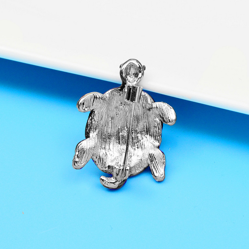 CINDY XIANG Broșe cu broaște țestoasă mici cu stras pentru femei, 3 culori disponibile, accesorii din aliaj de modă pentru animale, nou sosire 2022