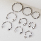 9 buc Cercei cerc Smiley Nas Inel Septum Real Piercing Bar Set Ureche Cartilaj Tragus Helix Lip BCR Circular Barbell Bijuterii 16G