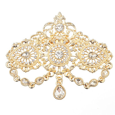 Šareni kristalni broš privjesak za žene Muško vjenčanje Svadbena zabava Kapljice Zlatni broševi