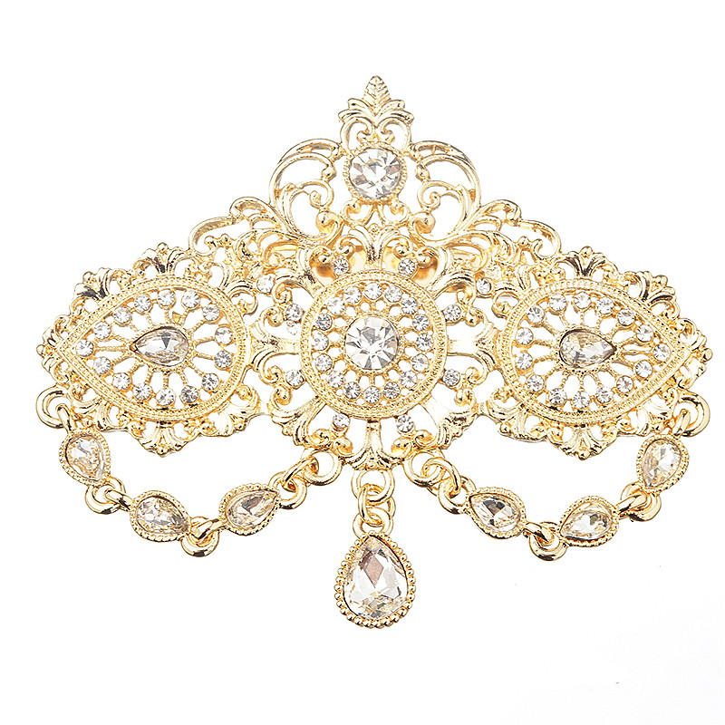 Šareni kristalni broš privjesak za žene Muško vjenčanje Svadbena zabava Kapljice Zlatni broševi
