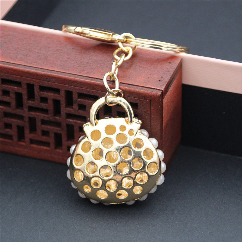 Moodsad võtmehoidjad võtmehoidjad Metallist Charm Pearl Bag Võtmehoidja Tutt Võtmehoidja Autokoti Võtmehoidja Naistele Ehted Aksessuaarid Kingitus