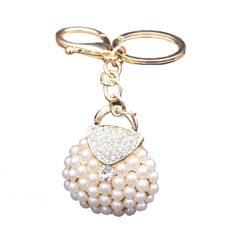 Moodsad võtmehoidjad võtmehoidjad Metallist Charm Pearl Bag Võtmehoidja Tutt Võtmehoidja Autokoti Võtmehoidja Naistele Ehted Aksessuaarid Kingitus